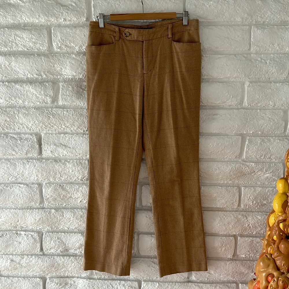 Lauren Ralph Lauren Tweed Cotton Pants Size 8 Petite - Picture 2 of 9